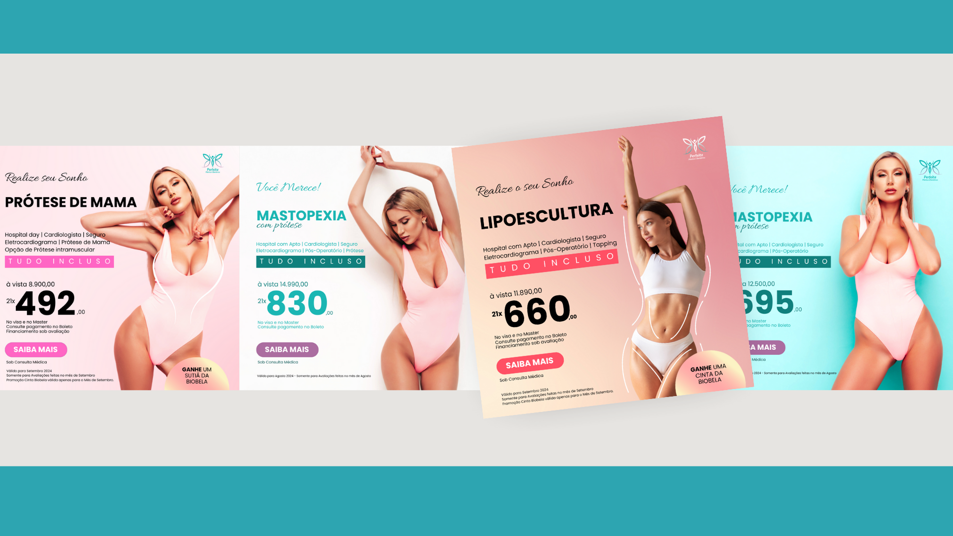 Perfeita Plástica — Materiais Promocionais