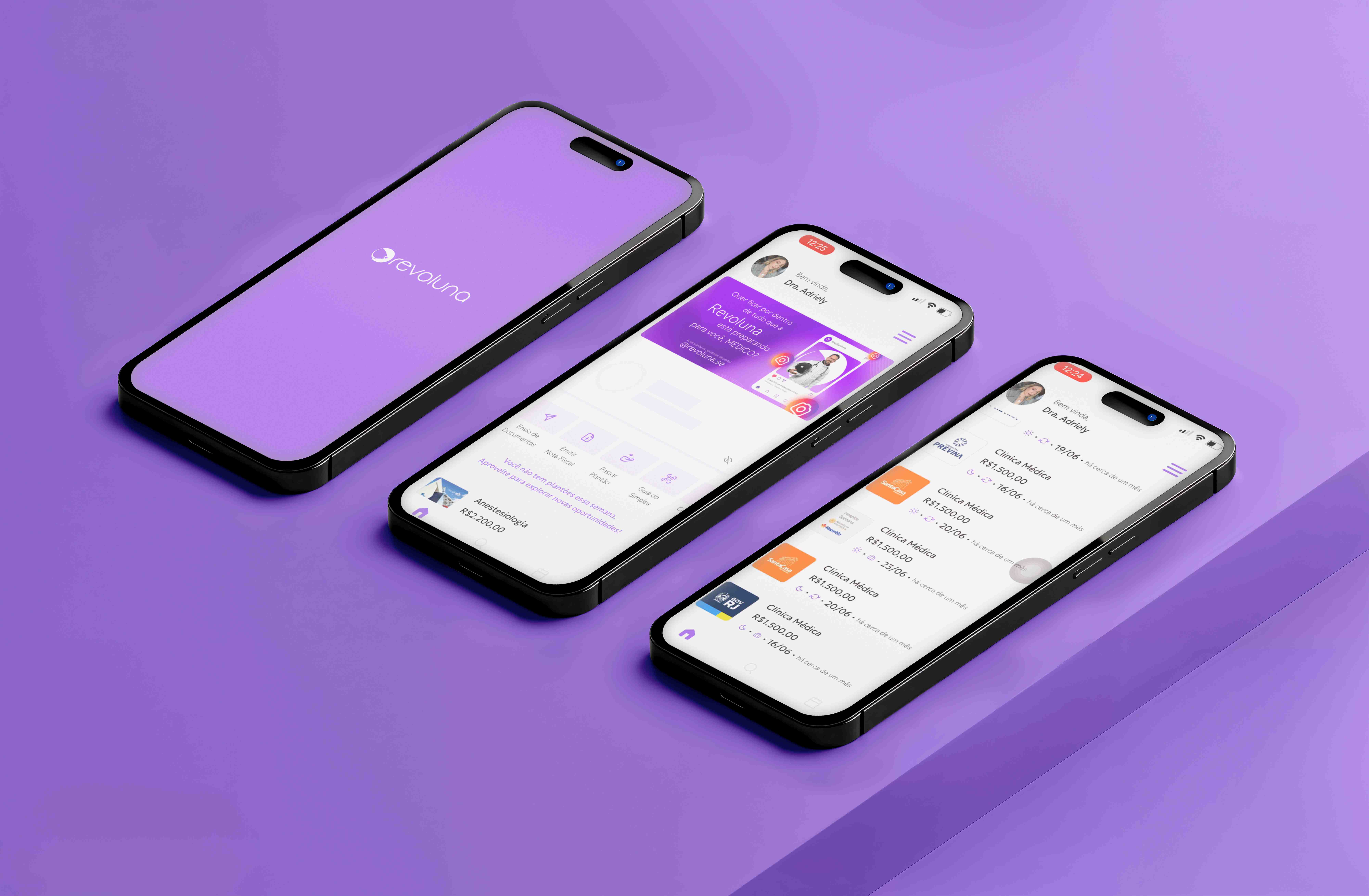 Revoluna — App Screens
