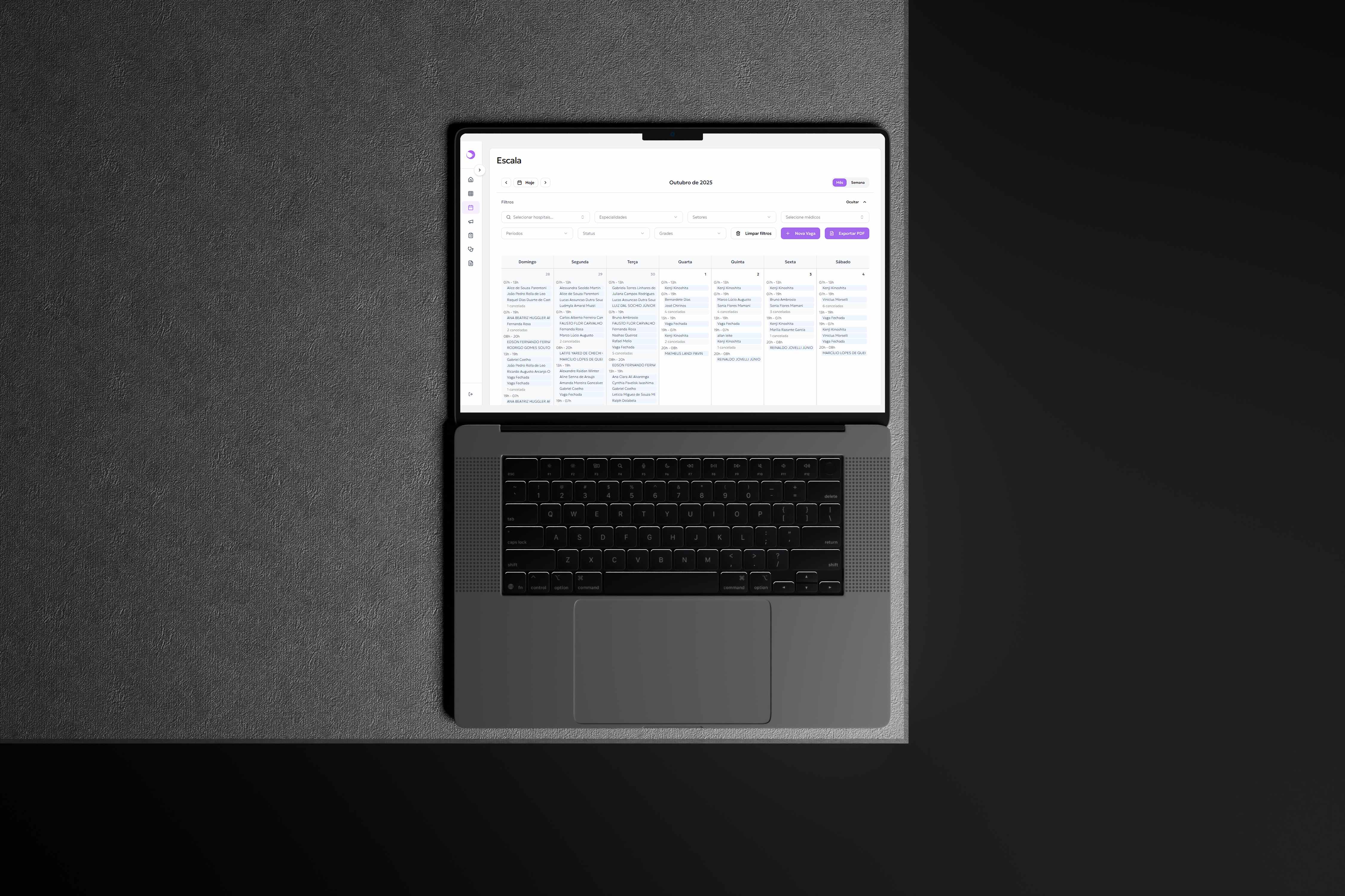 Revoluna — Dashboard Escala